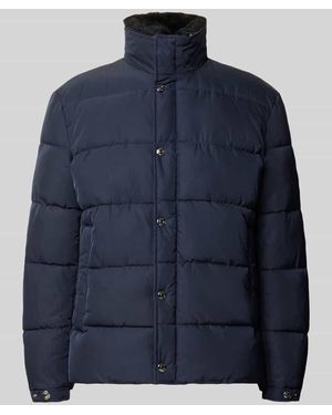 Joop! Steppjacke mit hohem Stehkragen Modell 'Newton' - Blau