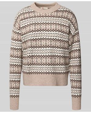 Levi's Strickpullover mit gerippten Abschlüssen Modell 'INES' - Weiß