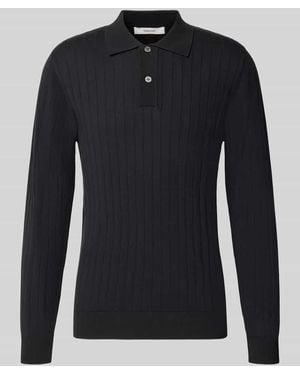 SELECTED Regular Fit Poloshirt aus reiner Baumwolle Modell 'TORINO' - Schwarz