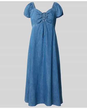 Gap Midikleid mit Puffärmeln - Blau