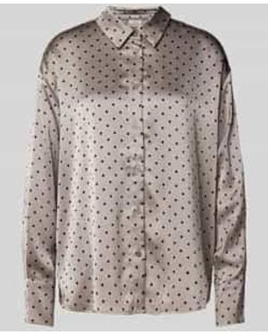 Kaffe Slim Fit Overhemdblouse Met Manchetten, Model 'Donna' - Bruin