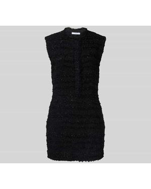 IRO Minikleid mit Rundhalsausschnitt - Schwarz
