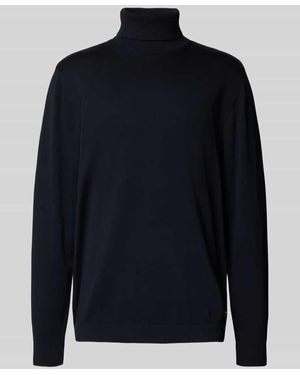 Jack & Jones Rollkragenpullover mit Rippenbündchen - Blau