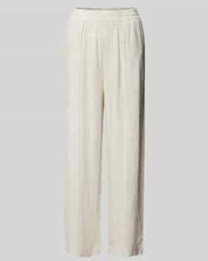 Fransa Regular Fit Stoffen Broek Met Vaste Bandplooien - Wit