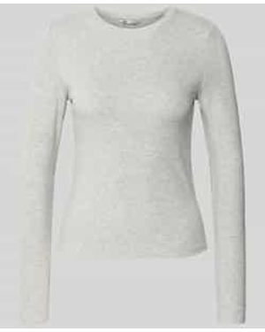 ONLY Slim Fit Shirt Met Lange Mouwen Van Katoenmix, Model 'Riley' - Grijs