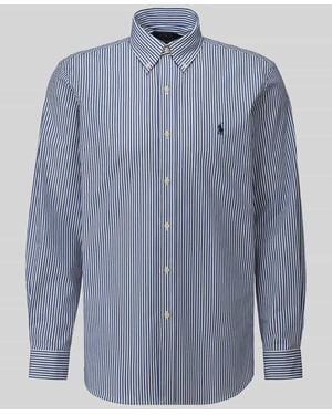 Polo Ralph Lauren Custom Fit Freizeithemd aus Baumwoll-Mix - Blau