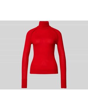 Victoria Beckham Longsleeve mit Rollkragen - Rot