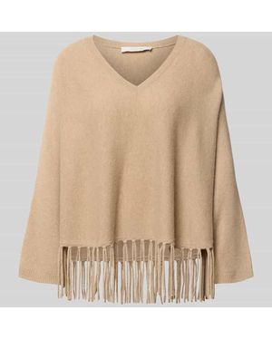 Herzen's Relaxed Fit Pullover aus Woll-Mix mit Kaschmir-Anteil - Natur