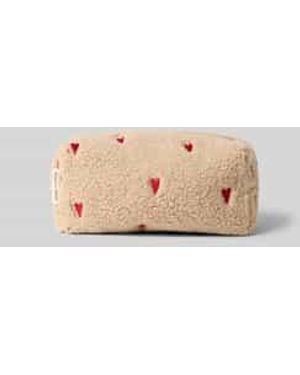Studio Noos Make-Uptasje Van Teddybont Met Stitchings - Roze