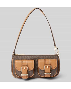 MICHAEL Michael Kors Pouchette mit Außenfächern Modell 'ZOE' - Weiß