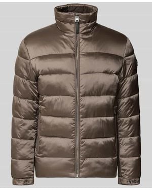 Joop! Regular Fit Steppjacke mit Stehkragen Modell 'Craigton' - Braun