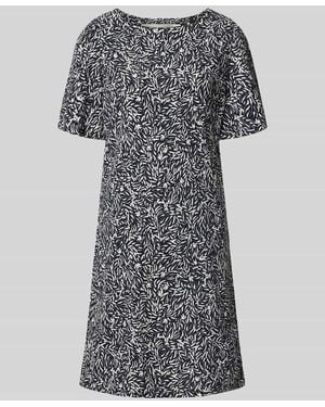 Zero Knielanges Kleid im Allover-Look - Grau