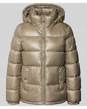 MICHAEL Michael Kors Regular Fit Steppjacke mit Logo-Emblem - Natur