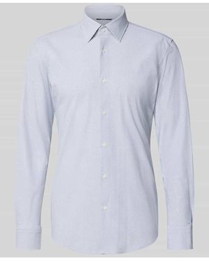 BOSS Slim Fit Businesshemd mit Kentkragen Modell 'P-HANK-K_261' - Blau