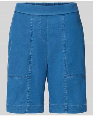 Toni Straight Fit Shorts mit Gesäßtaschen Modell 'Sue' - Blau
