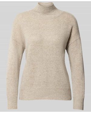 0039 Italy Strickpullover aus Kaschmir-Mix mit Woll-Anteil Modell 'Nina' - Natur