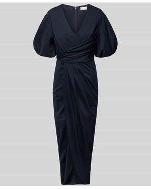 VM VERA MONT Cocktailkleid in Wickel-Optik - Blau