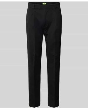 Cinque Stoffhose mit Bundfalten Modell 'Slato' - Schwarz