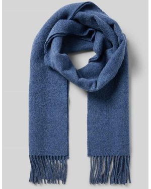Fraas Schal mit Fransen - Blau