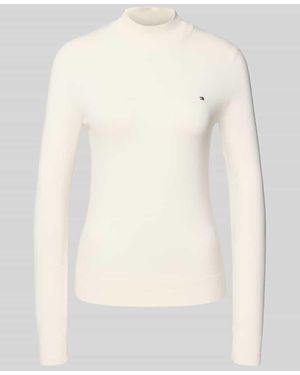 Tommy Hilfiger Regular Fit Pullover aus Baumwoll-Mix - Natur