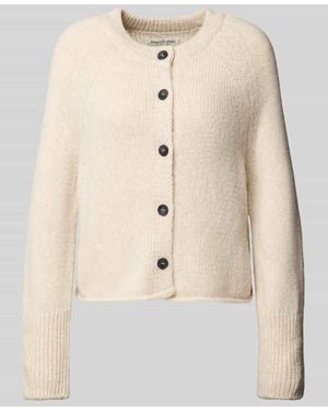 Marc O' Polo Loose Fit Cardigan aus Schurwoll-Mix - Natur