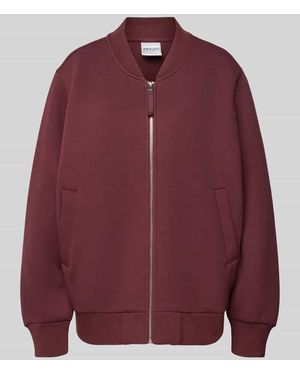 Oh April Bomberjacke mit seitlichen Eingrifftaschen Modell 'Niva' - Rot