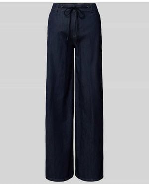 M·a·c Straight Leg Jeans mit Tunnelzug Modell 'CHarly' - Blau