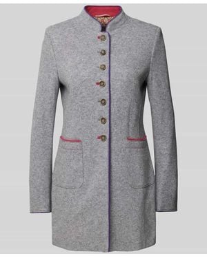 White Label Longblazer Mit Knopfleiste - Grau