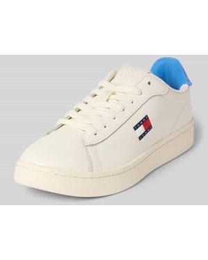 Tommy Hilfiger Low Top Sneaker aus echtem Leder Modell 'ARCHIVE' - Natur