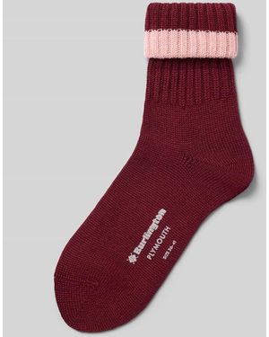 Burlington Wollsocken aus Schurwoll-Mix Modell 'PLYMOUTH' - Rot