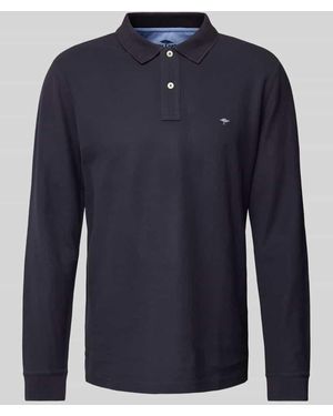 Fynch-Hatton Regular Fit Poloshirt Mit Logo-Stitching - Blau