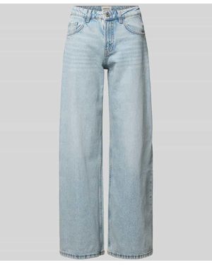 Stefanel Wide Leg Jeans im 5-Pocket-Design - Blau