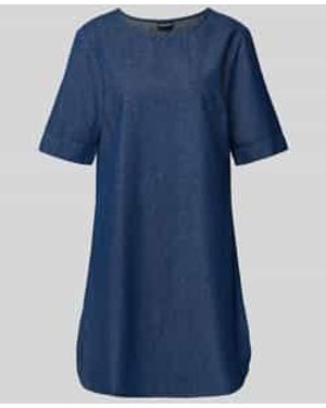 Pieces Loose Fit Jeansjurk Van Puur Katoen, Model 'Tenim' - Blauw