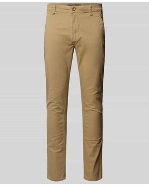 Blend Slim Fit Hose mit Eingrifftaschen Modell 'NATAN' - Natur