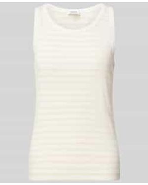 S.oliver Regular Fit Tanktop Van Katoenmix - Naturel