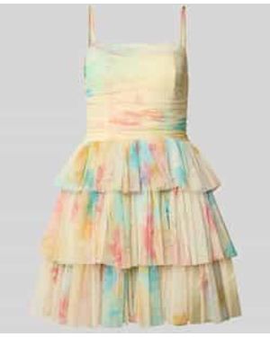 LACE & BEADS Cocktailjurk - Geel