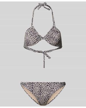 Shiwi Bikini-Set im Allover-Look Modell 'BIBI' - Grau