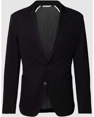 Baldessarini Slim Fit 2-Knopfsakko Mit Anstecknadel Modell 'Seba' - Schwarz