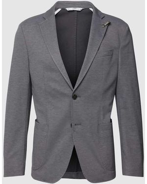 Baldessarini Slim Fit 2-Knopfsakko Mit Anstecknadel Modell 'Seba' - Grau