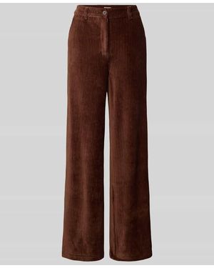 Ichi Cordhose mit Paspeltaschen Modell 'TAMARY' - Braun
