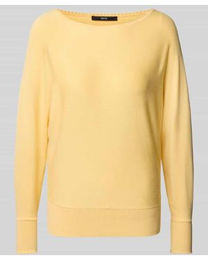 Zero Strickpullover mit U-Boot-Ausschnitt - Gelb