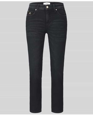 Cambio Slim Fit Jeans aus Baumwoll-Mix Modell 'PIPER SHORT' - Blau
