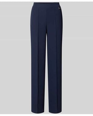 Joop! Straight Fit Stoffhose mit Logo-Detail Modell 'Paulien' - Blau