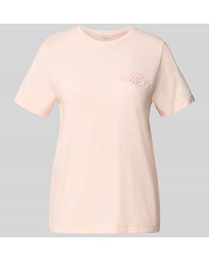 GANT Regular Fit T-Shirt aus reiner Baumwolle - Natur