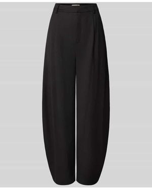 Gestuz Barrel Fit Hose mit Viskose-Anteil Modell 'Callia' - Schwarz