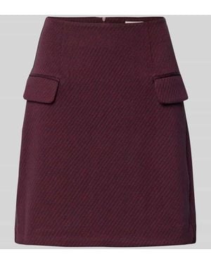Ichi Minirock mit Viskose-Anteil Modell 'Kate' - Lila