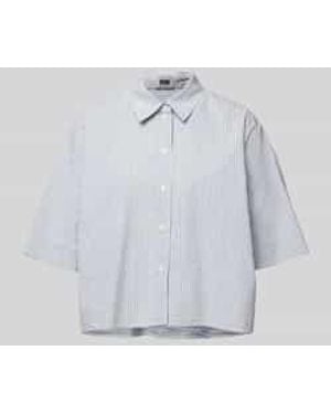DRYKORN Regular Fit Overhemdblouse Met 1/2-Mouwen, Model 'Yarika' - Blauw