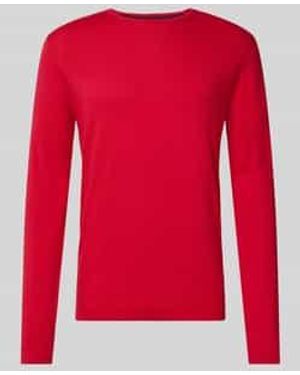 Christian Berg Men Strickpullover Mit Rundhalsausschnitt - Rot