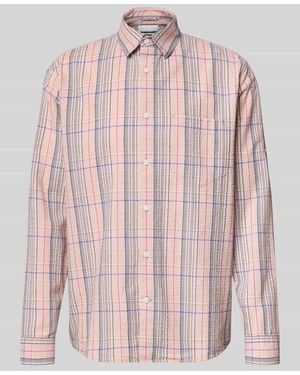 ARMEDANGELS Relaxed Fit Freizeithemd aus reiner Baumwolle - Pink