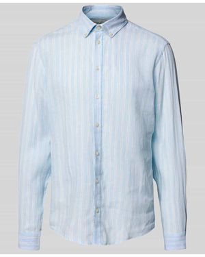 Casual Friday Freizeithemd mit Knopfleiste Modell 'DALLAS' - Blau
